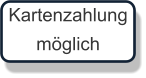 Kartenzahlung möglich